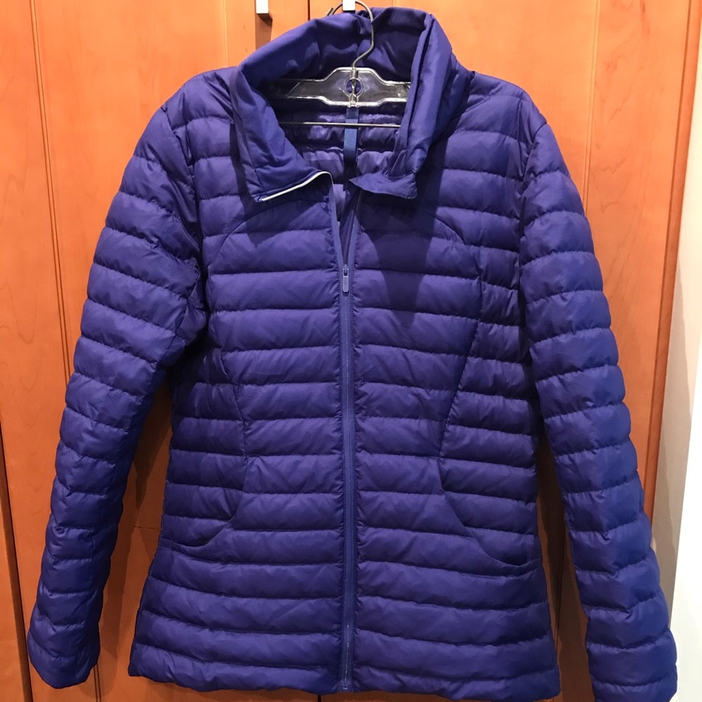 Lululemon down jacket purple size 8